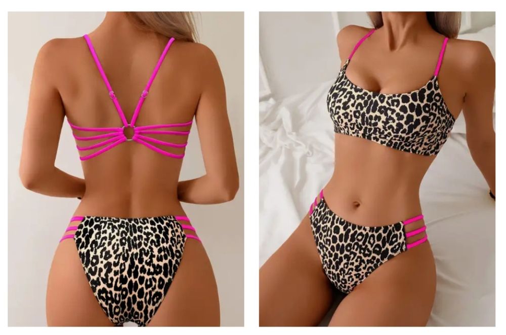 Жіночий купальник, леопардовий