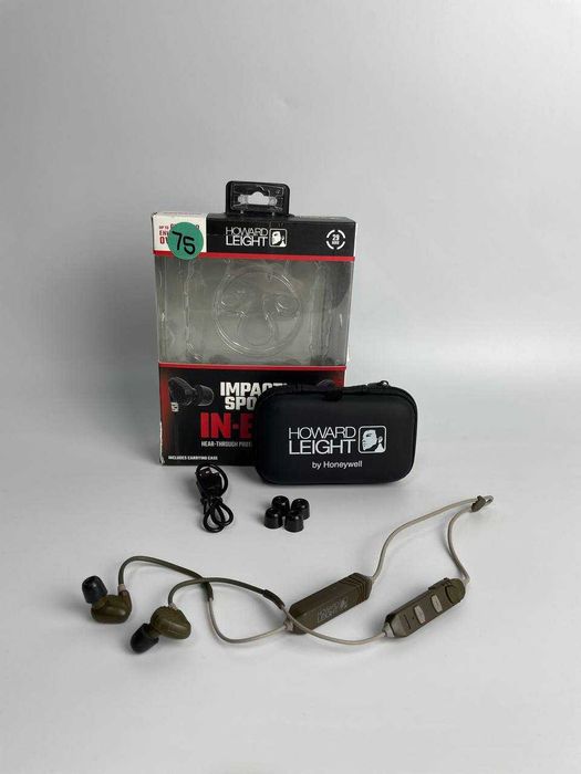 Активні беруші Howard Impact Sport In-Ear під шолом, колір - койот