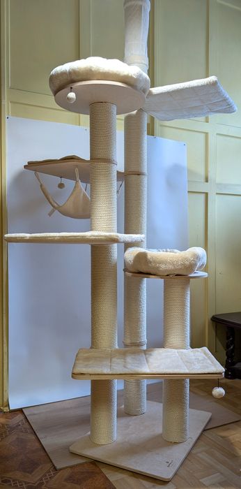 Natural Paradise Drapak Dla Kota 2W1 Amaryllis Kremowy NAJWIĘKSZY DUŻY