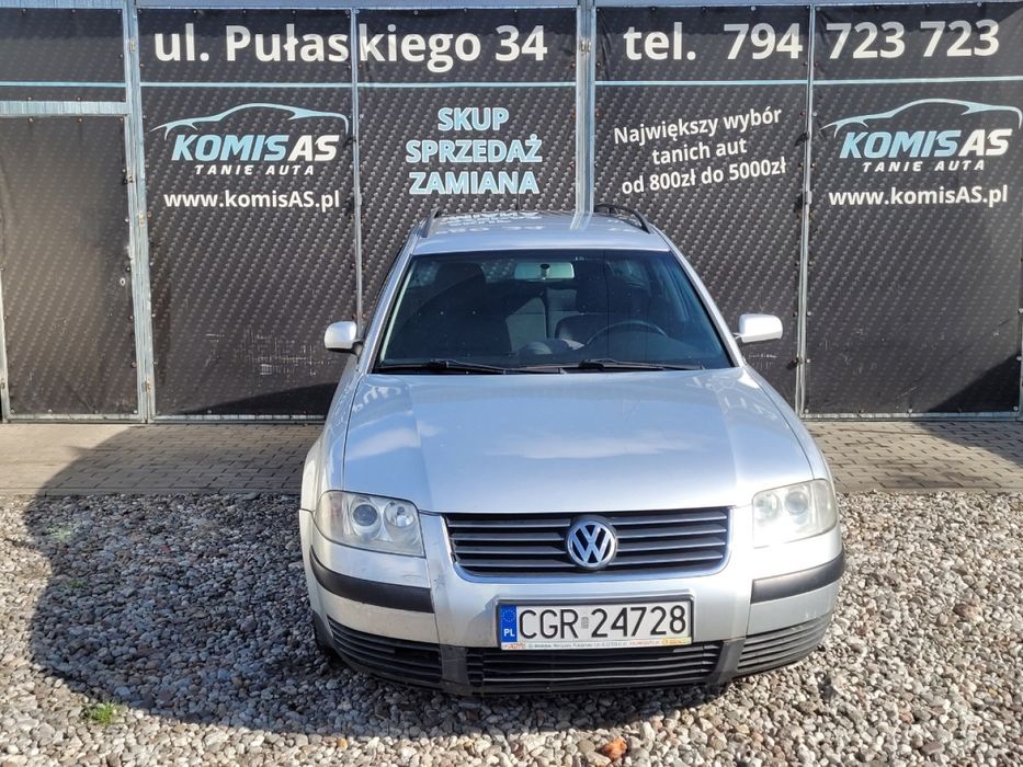 VW Passat 1.9D 130KM 2001r * Klimatyzacja Elektryka szyb Tanie auta *