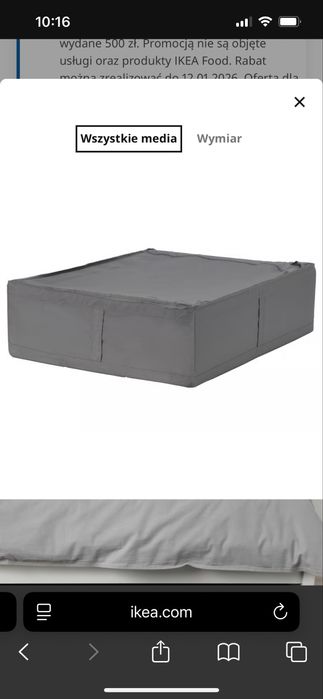 3x Pojemnik Ikea  Skubb do szafy pax 70 cm