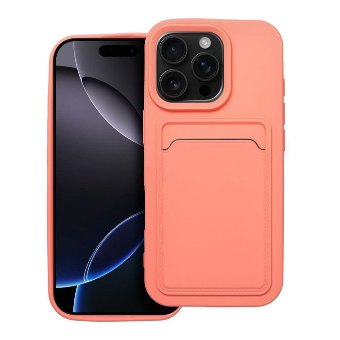 Futerał CARD CASE do IPHONE 16 Pro różowy
