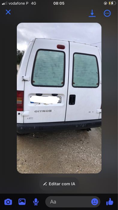 Citroen jumpy 2.0 hdi  de 3 lugares a longa com 250.000 km