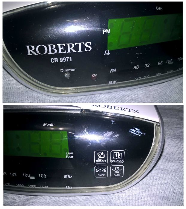 Часы настольные Roberts chrono-logic SR9971 avto set будильник радио