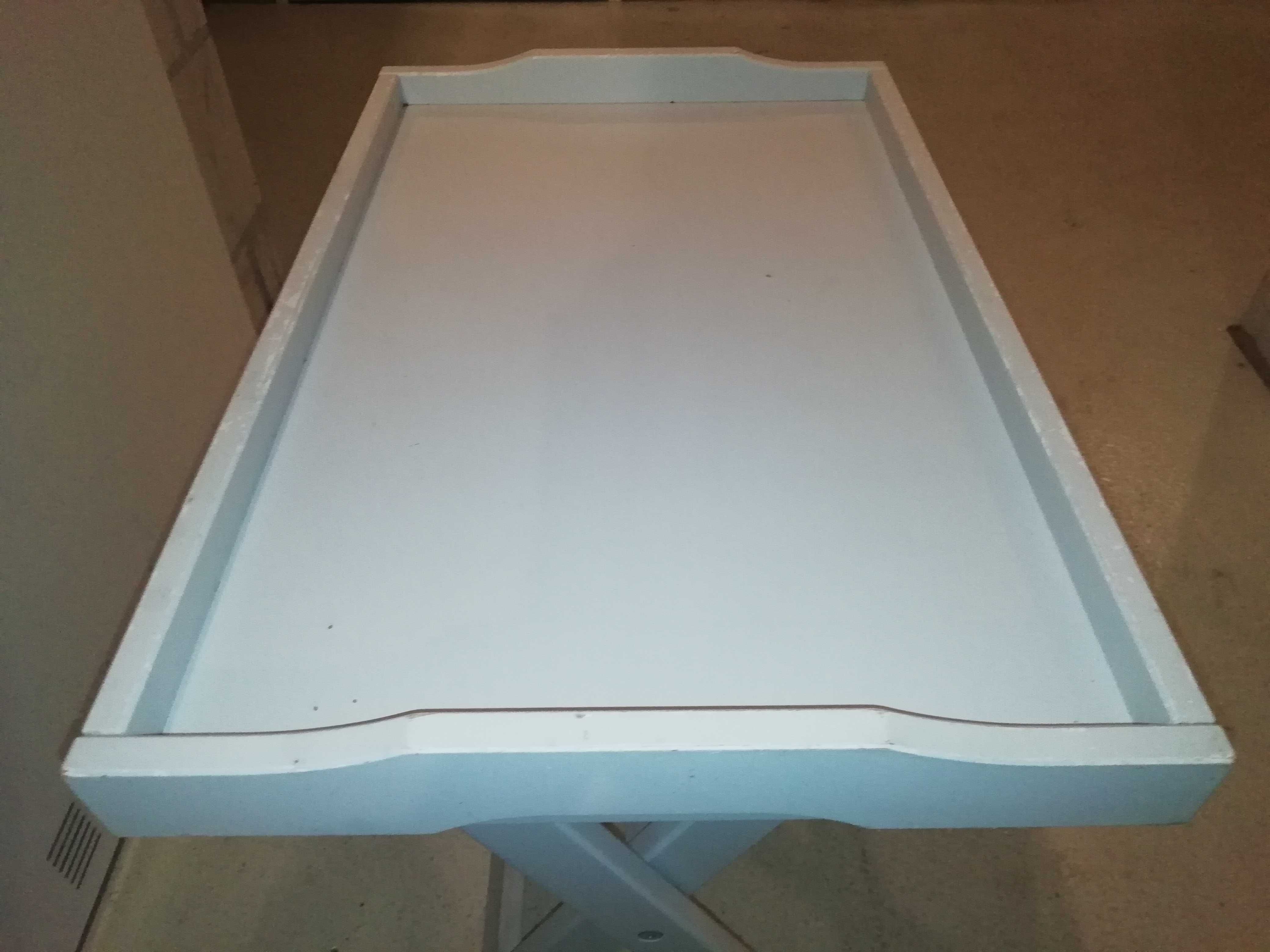 Ikea Maryd stolik z tacą szary składany