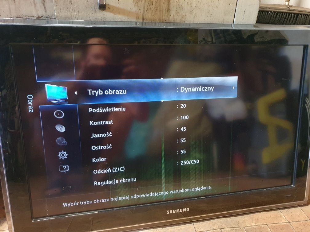 Płyta główna zasilająca inwerter logika t-con telewizor Samsung