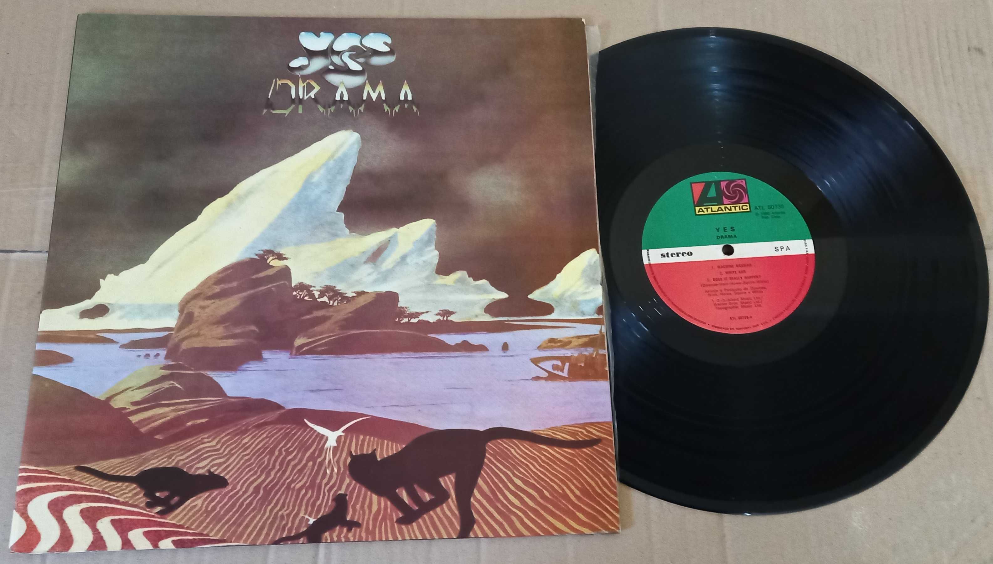 Yes ‎– Drama LP 1980 Edição de Portugal