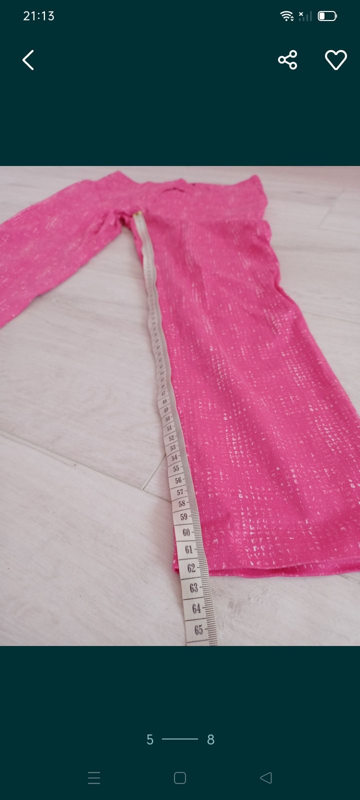 Cygaretki 34 XS S spodnie damskie bawełna chinosy różowe H&M bawełnian