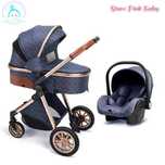 Carrinho de bebé 3 em 1 PinkBaby - LUXUS MAGIC