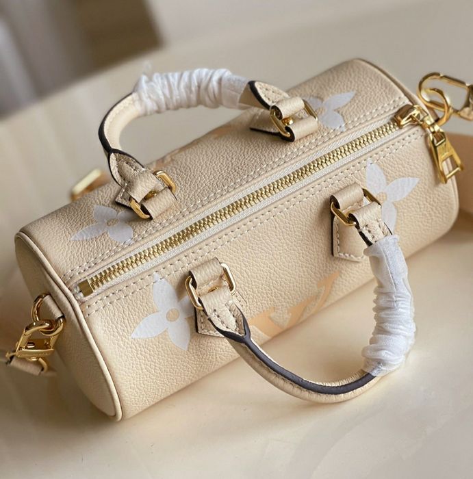 LV Louis Vuitton Papillon BB monogram  crema kremowa torebka