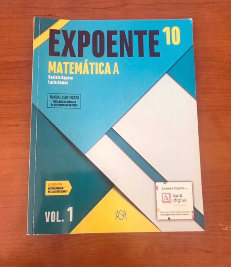 Manual Matemática A 10° Ano "Expoente" - ASA