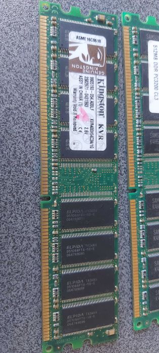 Компютерна оперативна память  DDR 512 1G DDR2 1G 2G DDR3 2G