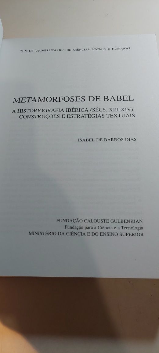 Metamorfoses de Babel, A Historiografia Ibérica (Sécs. XIII-XIV)