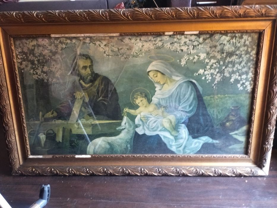 Obrazy obrazki święte JP II matka boska dewocjonalia