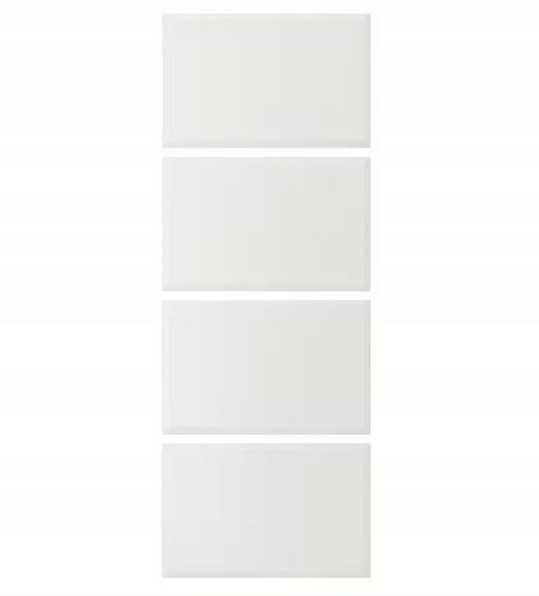 Płyty biale szafą ikea pax 75x236