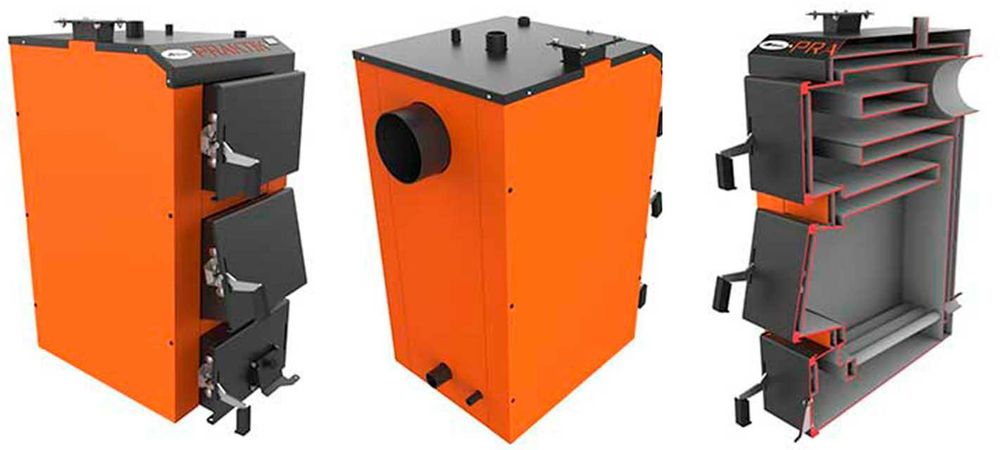 КОТЕЛ БІЗОН ПРАКТИК.Котел Твердопаливний Bizon.Котел  на дровах.