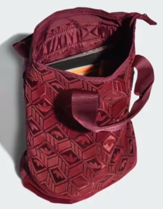 adidas Backpack H32379, plecak bordowy duży