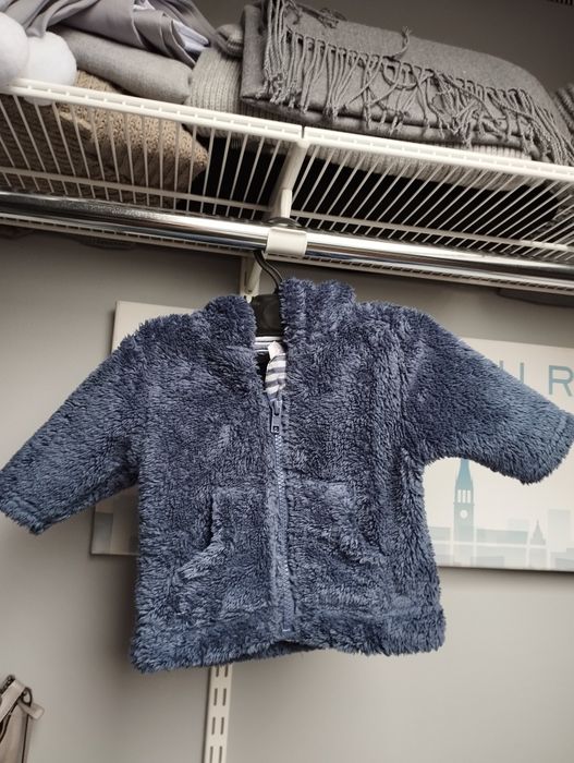 Bluza miś niemowlęca dla noworodka z kapturem z uszkami next baby