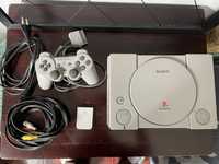 PlayStation 1 com 4 jogos