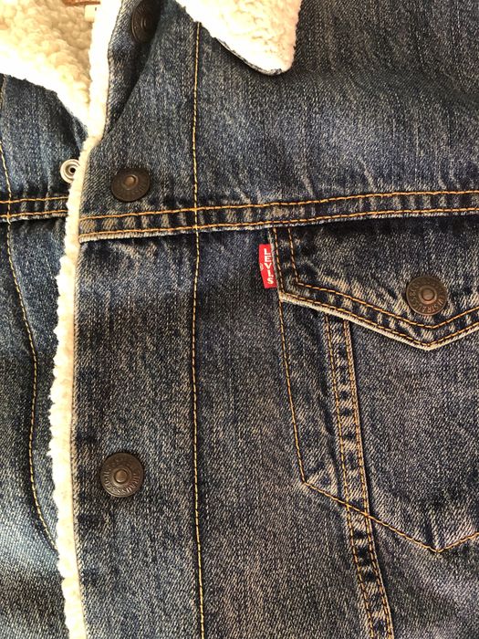 Джинсовая куртка зимняя Levis original