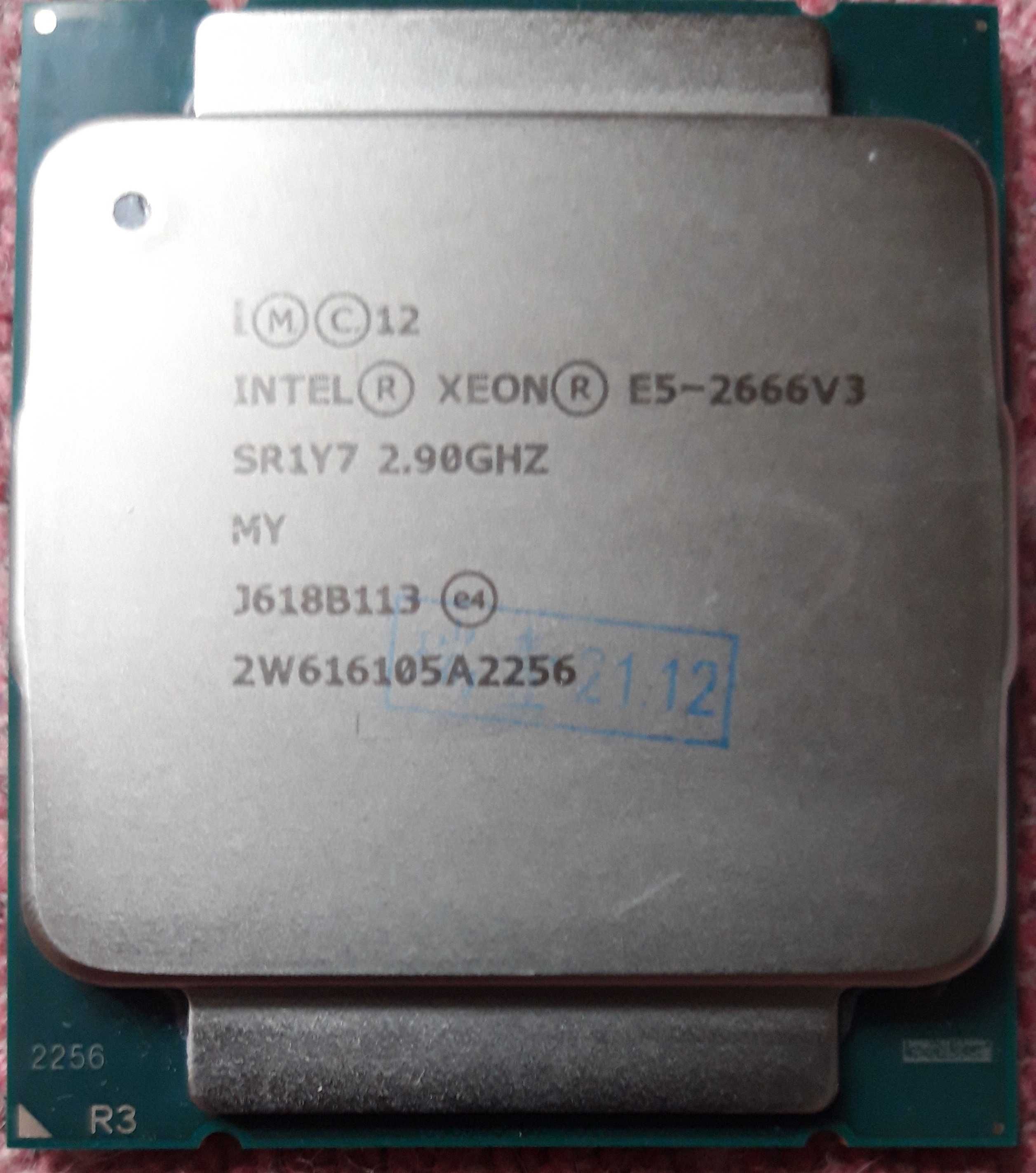 Процессор Xeon E5 2666 v3 10 ядер, 20 потока LGA2011 v3