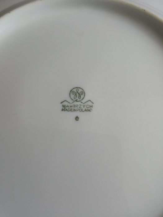 Talerze płaskie obiadowe Wałbrzych PRL