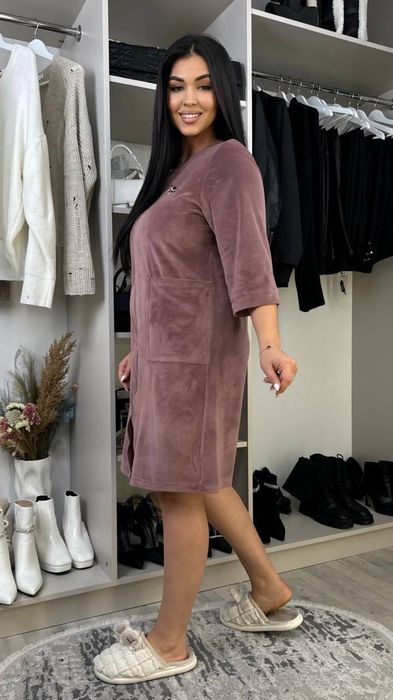 Халат жіночий королівський велюр