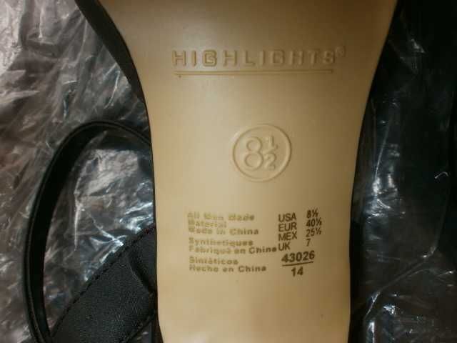 buty czarne HIGHLIGHTS