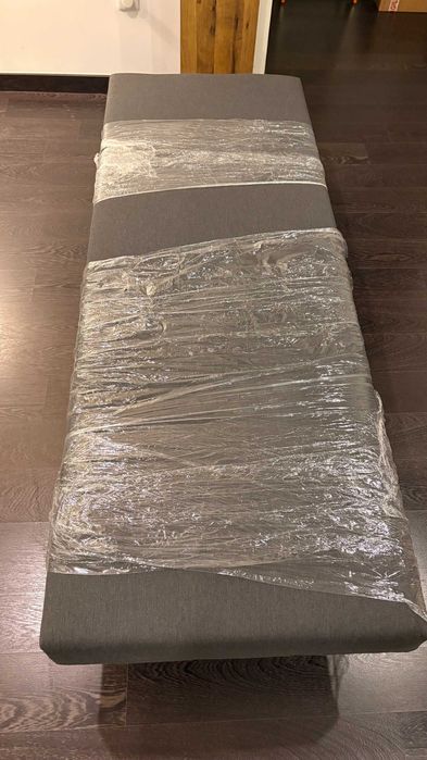 Sofá-cama 3 lugares, Knisa cinza escuro como Novo