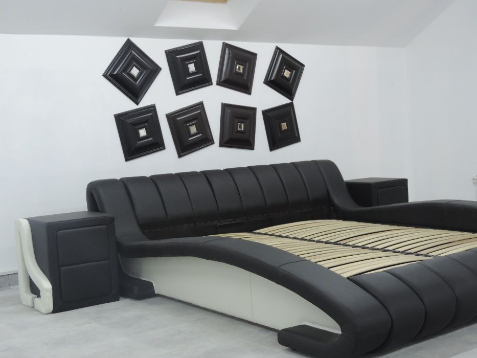 ліжко з підйомним механізмом, сучасне стильне ліжко Tirana