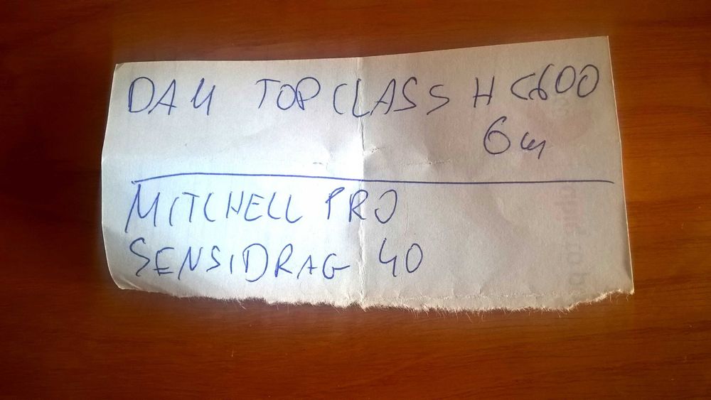 Wędka  DAM HC 600 CARBON  6 m kołowrotek  MICHEL