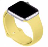 Bracelete Apple Watch 38/40/41 mm de silicone amarelo