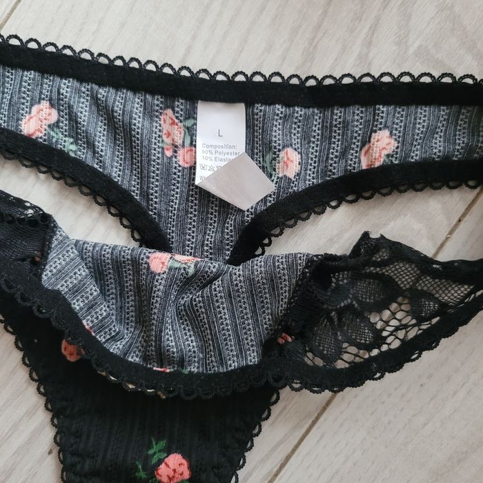 Nowy zestaw M 85B bielizna biustonosz stringi