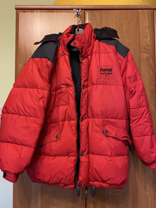 Kurtka puchowa czerwona bomberka rozm. M Peperoni Sportswear