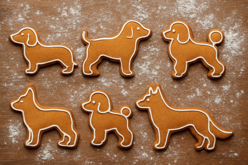 Zestaw foremek do ciastek Pieski 6 szt| wykrawacze do pierników