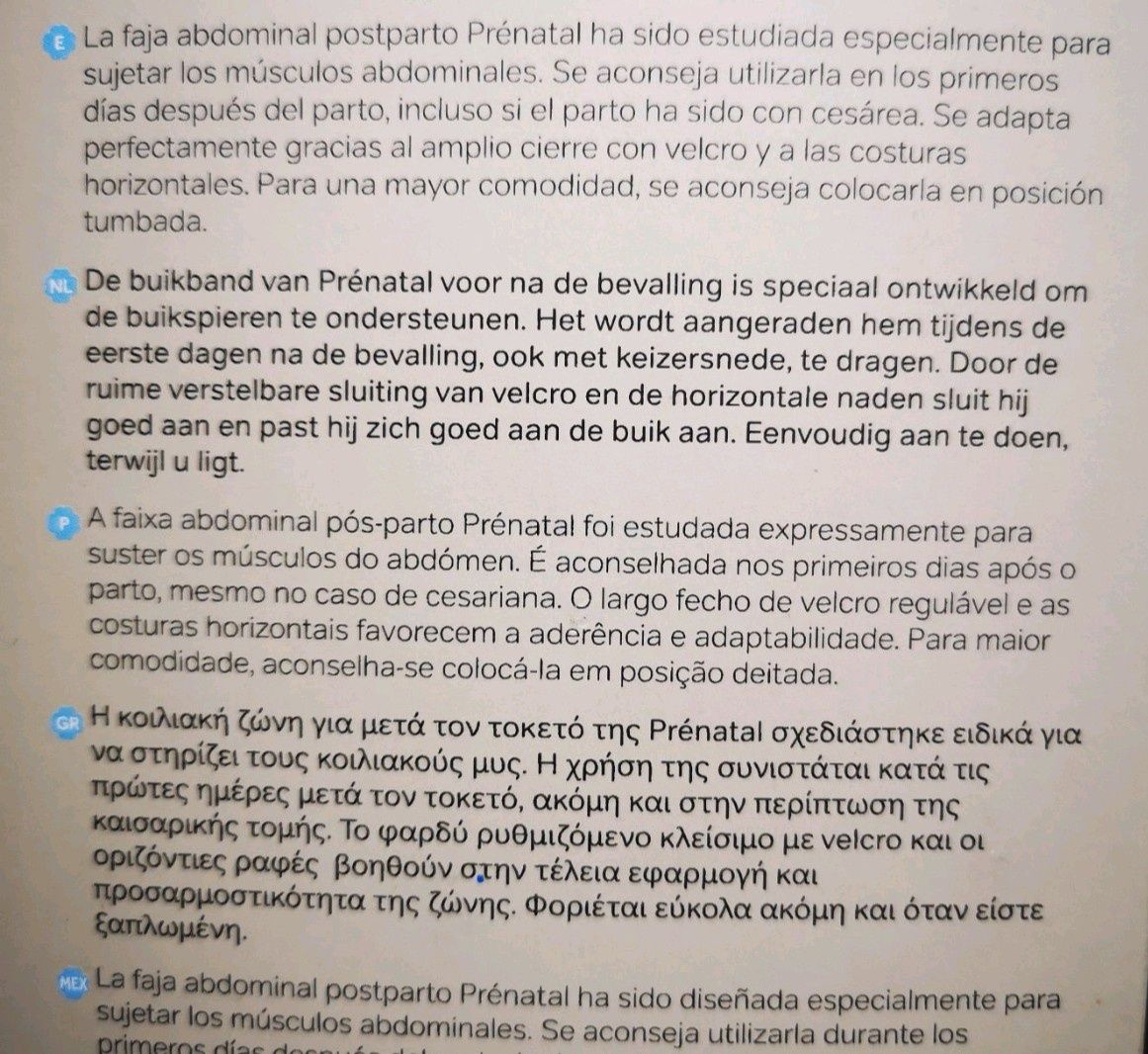 Cinta para Grávida pós parto