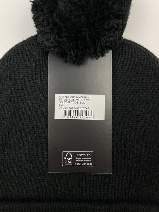 Шапка Dickies Gibsland Bobble Hat Оригінал Чорна Унісекс DK0A4YCNBLK1