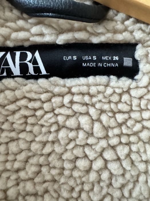 Дублянка на меху оверсайз Zara