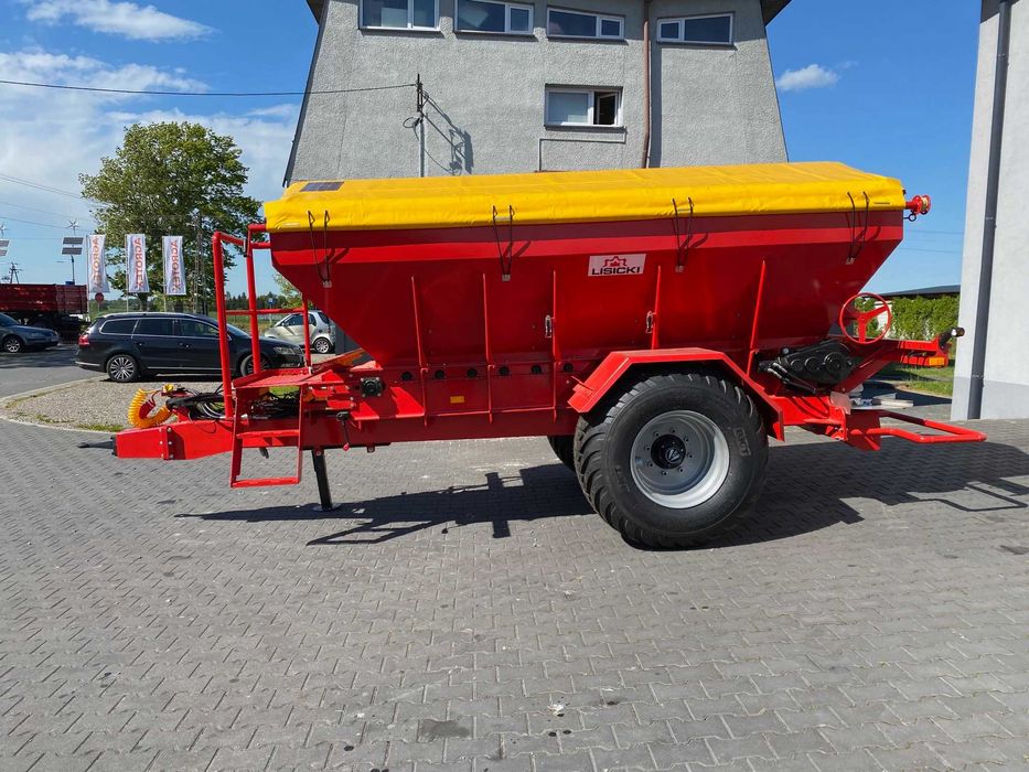 Rozsiewacz Nawozów Sypkich, Wapno, Nawóz. Taśmowy. 5T Lisicki Nowy!