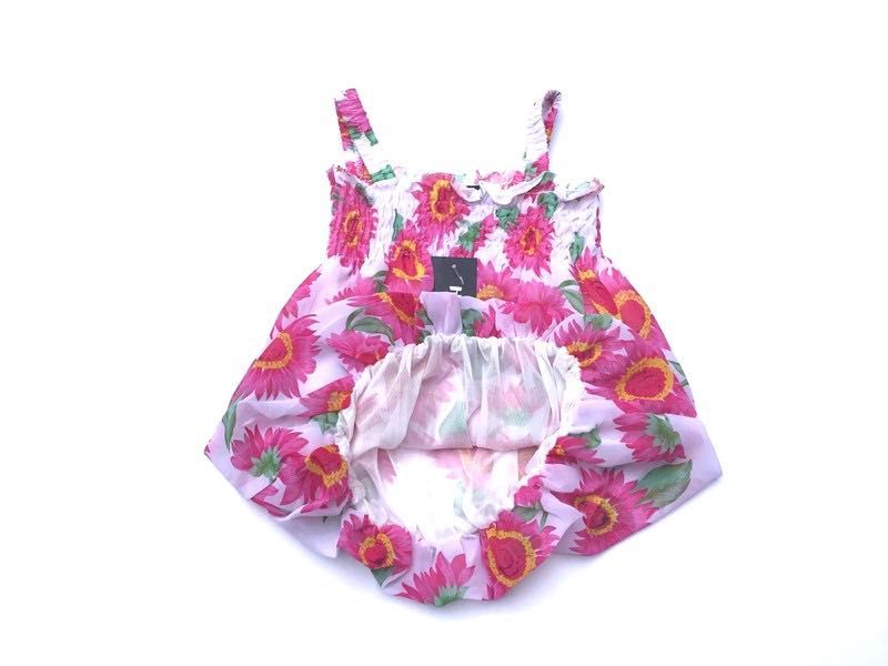 Nowy Różowy komplet - spodenki bluzeczka - sukienka roz.98 cm 4 lata