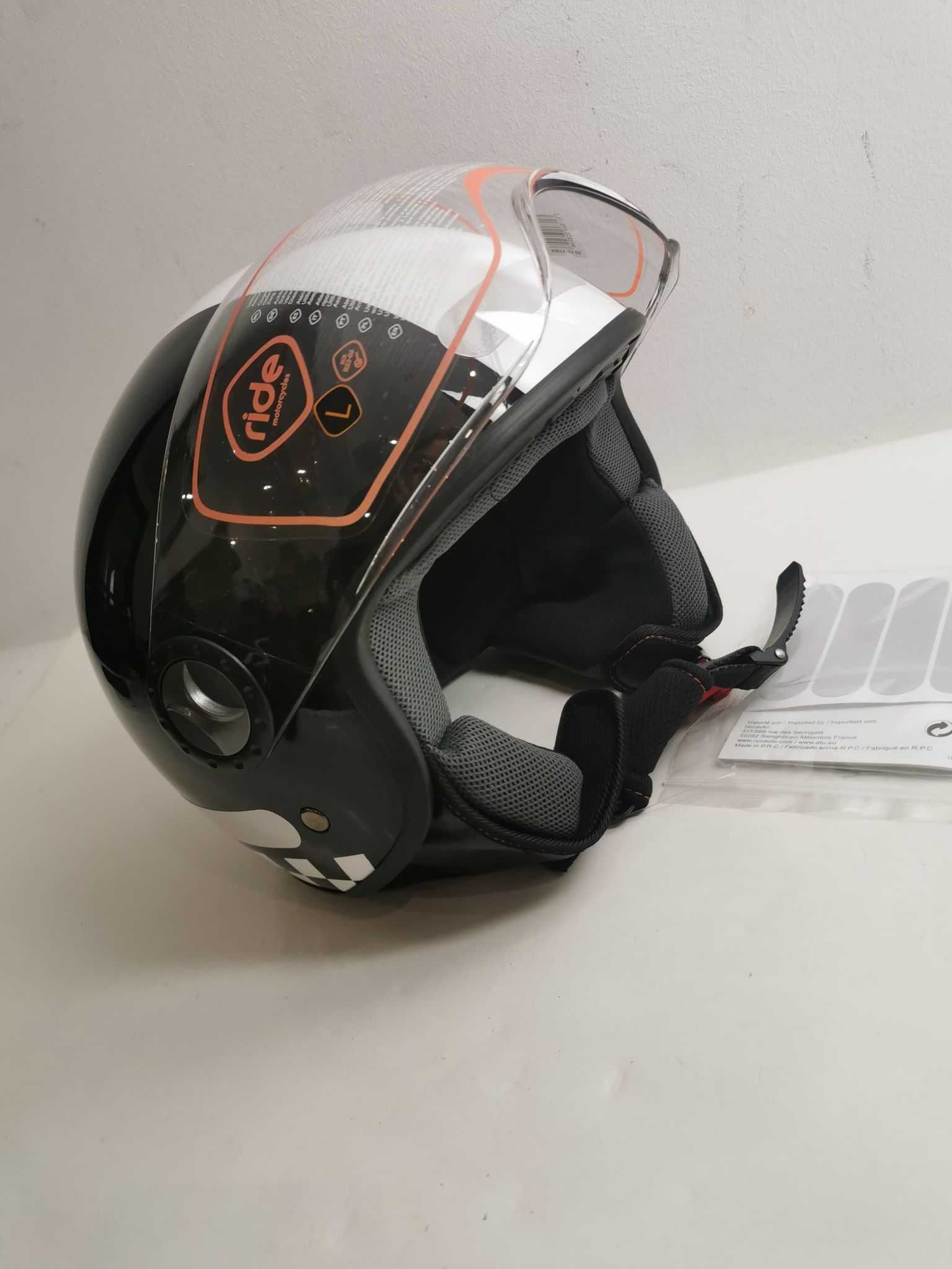 Kask Ride L czarny na Motor Cross motocyklowy