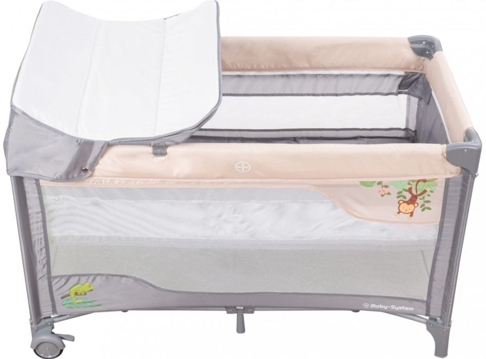 Łóżeczko turystyczne Moby System 68 x 128 cm wielokolorowy
