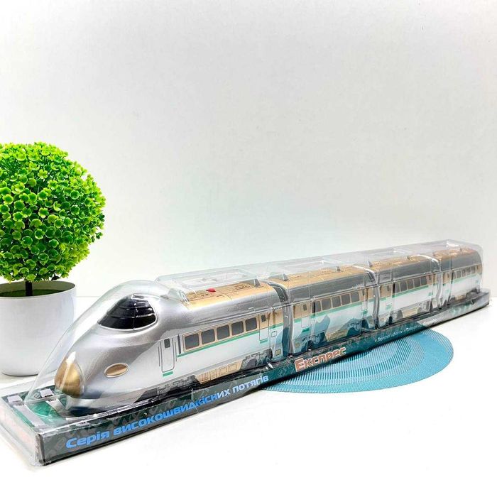 Поїзд поезд электричка  швидкісний зі звуком 70см Сірий (M 0335 U/R)