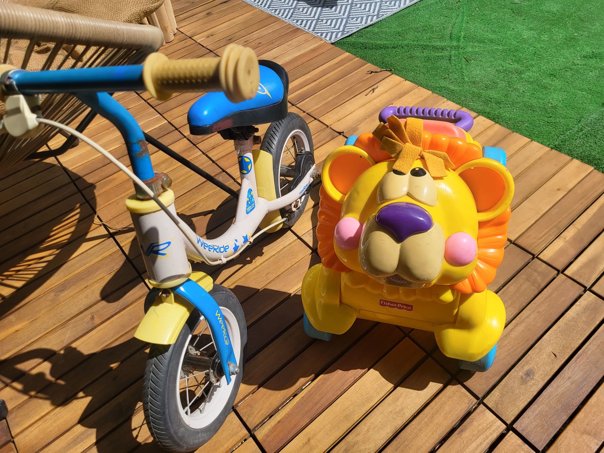 Jeździk, chodzik Fisher Price + rowerek biegowy