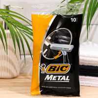 Бритва мужская одноразовая BIC Metal, 1 лезвие, 10 штук в упаковке