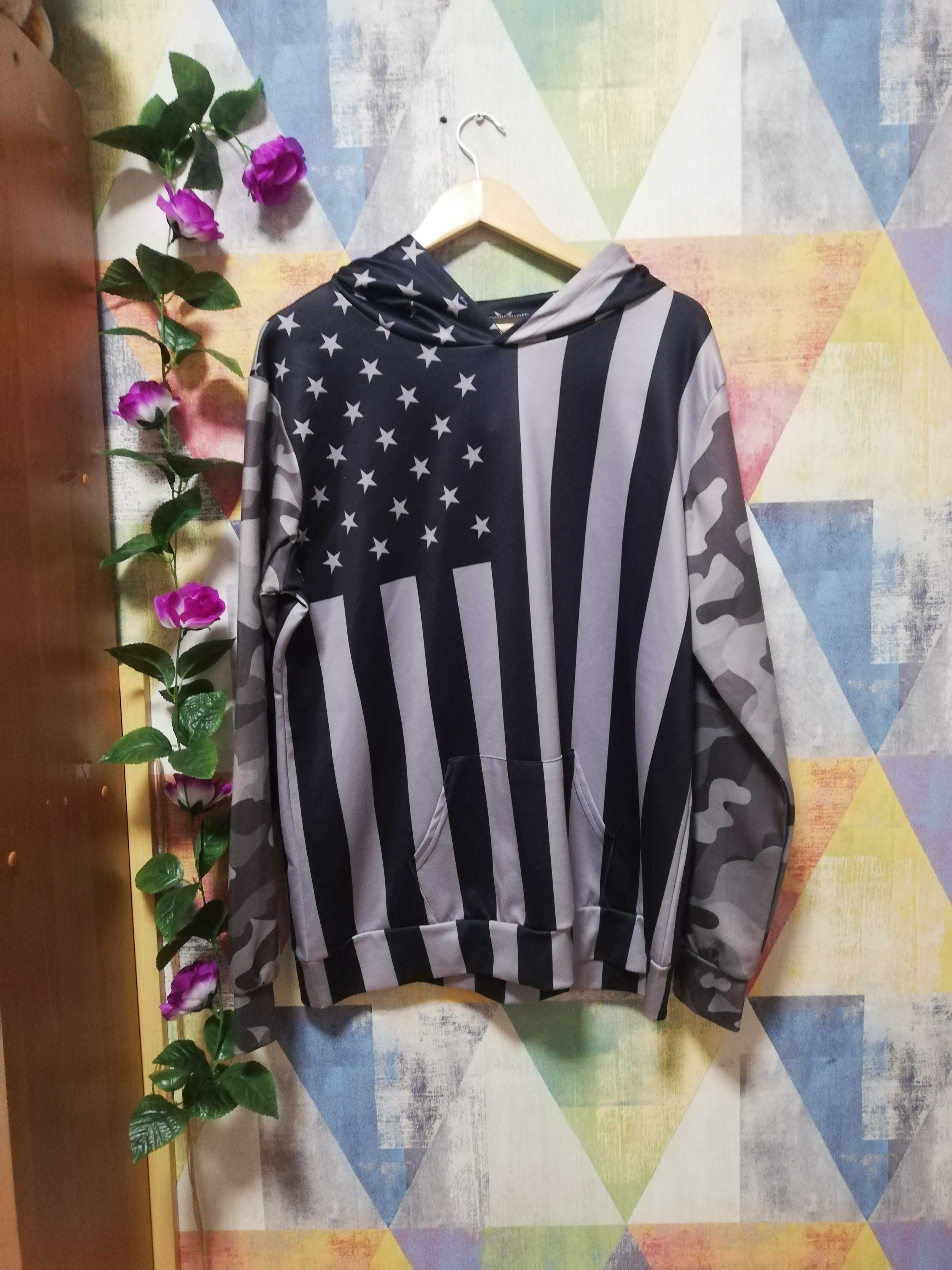 Bluza w amerykańską flagę r.L