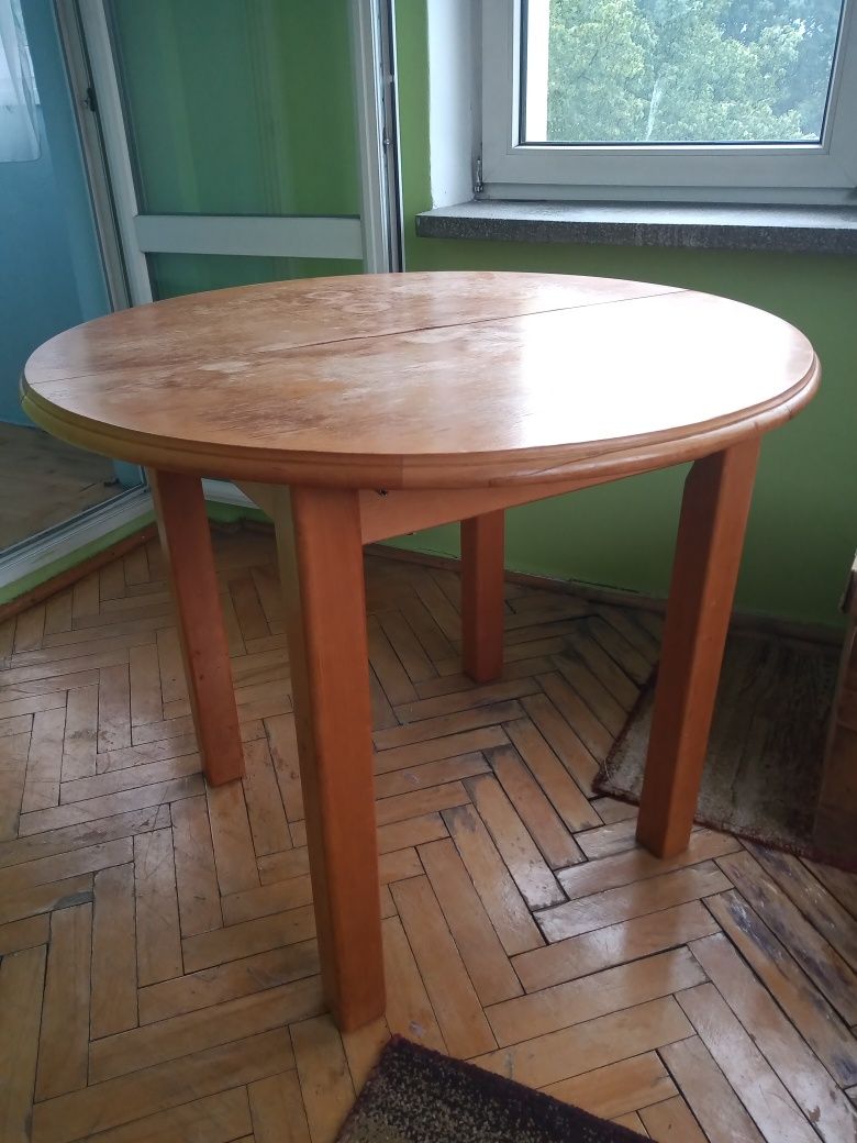Stół drewniany okrągły