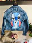 Kurtka jeansowa Stitch retro vintage custom
