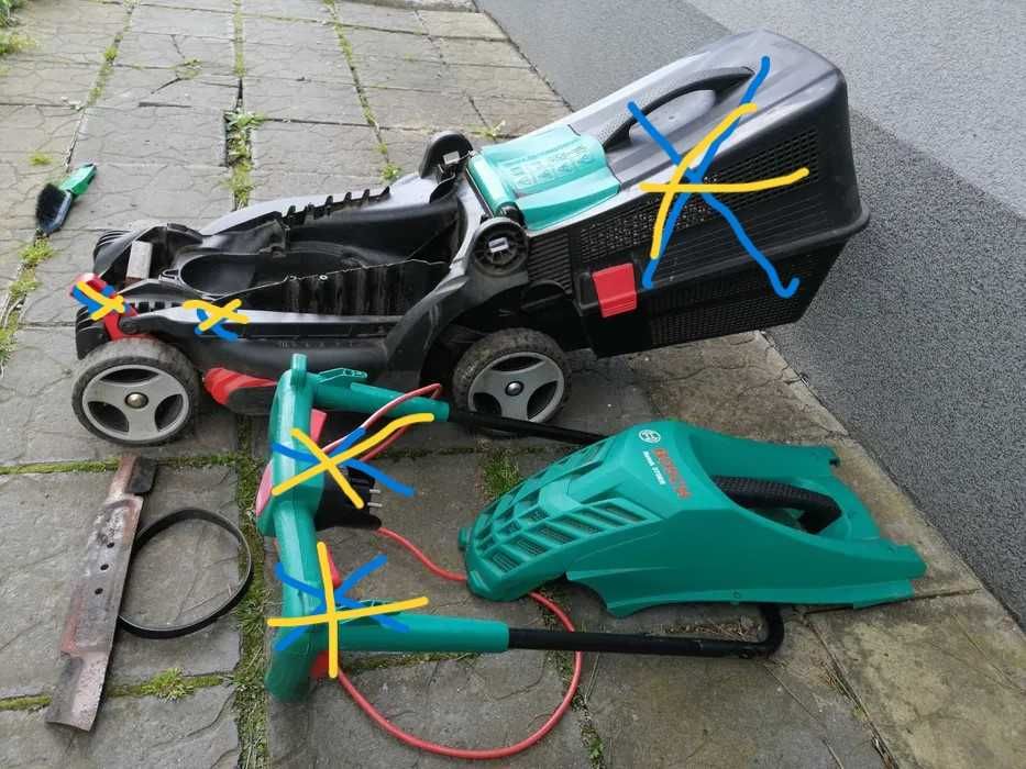 Obudowa kółka nóż kosiarka Bosch  Rotak 370 ER