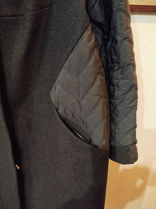 Женское весеннее демисезонное  пальто большого размера, р. 54-56